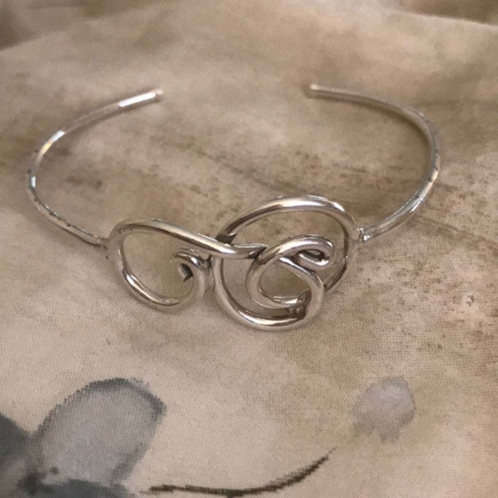 Silver cuff bracelet - Picture 3 of 3